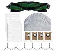 Getdoublerich Main Side Brush Filter Mop Pad Bag, Central for edge Brushes Cleaning Set for Robot Vacuum, Compatible with for conga 7490 Home X-Treme