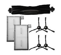 Getdoublerich Main Side Brush Filter Set, Spare Central for edge Brushes HEPA Filters for Robot Vacuum, Compatible with for eufy for x8 Pro Serie for x8 Pro SES