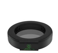 Getdoublerich Microscope Auxiliary Light Source with LED Touch Ring, Flexible Brightness Control, Anti-Fog Glass, Ultra-Thin 18mm Design for Lab Observation