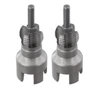 Getdoublerich Pipe Threader, PVC Integrated Internal External Threading Tool Repair Kit for Plumbing Cutting Die, Manual Ratchet Cutter Set