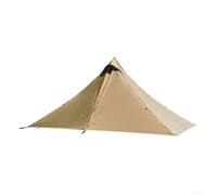 Getdoublerich Portable Camping Tent, Ultralight Pyramid Camping Waterproof, Lightweight Backpacking Tent For Hiking, Mountaineering, Motorcycle Travel(brown)