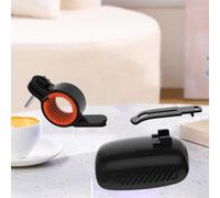 Getdoublerich Portable Wireless Speaker for Bicycle, Compact Outdoor Speaker with 500mAh Battery, 3H Playtime, Type-C Rechargeable, Waterproof for mini Music Player for Hiking Camping Picnic (Black)