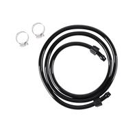 Getdoublerich PVC Replacement Hose for Garden Sprayers, 47.24 Inch High Pressure Tube with 2 Clamps, Compatible with Backpack Electric Sprayer Pump, Black