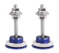 Getdoublerich Quick Release Hood Pin Lock Set, Aluminium Racing Car Front Bumper Bonnet Fasteners with Installation Hardware for Custom Styling (Black)