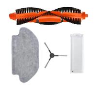 Getdoublerich Replacement Parts Kit for Karcher RCV 3 Robot Vacuum, Includes Main Brush, 6 Side Brushes, 6 Filters, 4 Mop Cloths, Cleaning Accessories for Pet Hair and Hard Floors