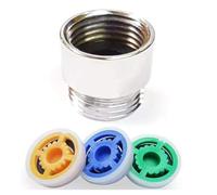 Getdoublerich Shower Limiter, Flow Reducer Set Water Saving 4 7 9 L/min Hose Restrictor for Connector Spray Gun, Internal External Teeth
