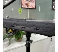 Getdoublerich Silicone Bike Chain Stay Protector, 3D Scratch-Resistant Frame Guard for Mountain Road Racing DH Bikes, Black Film