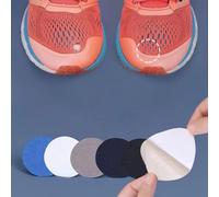 Getdoublerich Sneaker Repair Patch Fabric Sticker for Shoe Vamp Heel Protector, Self-Adhesive Mending Tape for Torn Canvas Cloth Shoes, Black