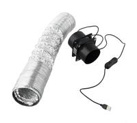 Getdoublerich Solder Smoke Absorber, Fume Extractor Fan,Keep Your Workspace Clean And Safe With Its Effective Smoke Exhaust Function(Fan plus 6m pipe)