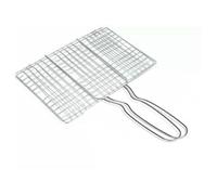 Getdoublerich Stainless Steel BBQ Grilling Basket with Extended Heat Resistant Handle for Meat, Fish, Vegetables and Seafood on Outdoor Camping Grill