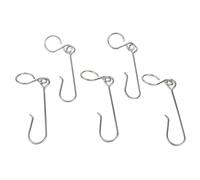 Getdoublerich Stainless Steel Cylinder Hooks 5pcs, for mapp Propane Bottle Clip Welding Gas Belt, Wall-Mount Storage Hanging Bracket
