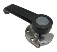 Getdoublerich Stainless Steel Kitchen Cupboard Handle Heat Proof Pull for Steam Cabinet Doors Ergonomic Grip Heavy Duty Grey Finish 192mm(Left)