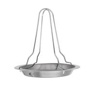 Getdoublerich Stainless Steel Vertical Chicken Roaster, 19.5cm Space-Saving Poultry Rack for Even Cooking, Non-Stick Oven Stand for Turkey & Vegetables