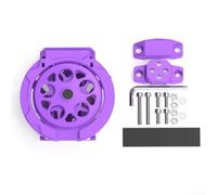 Getdoublerich Sturdy Bike Water Bottle Holder ABS Plastic Drink Cage for Motorcycles Scooters Handlebar Mount Accessory Orange(Purple)