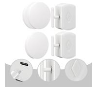 Getdoublerich Switch Robot RF Remote Controller for Smart Buttons, ABS Wireless Light Switch with 100-Day Battery, 28m Range, No Wiring Needed for Home Automation (1 or 2 Remotes)