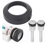 Getdoublerich Toilet Cistern Seal Pan with Conical Rubber Washer, 80mm Bolts and Nuts for WC Close Coupling Repair Kit, 55mm Hole Diameter