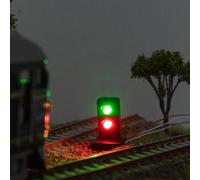 Getdoublerich Train Model Light, Railway Decoration Supplies Lamps & Lighting 10 Pcs OO HO Gauge 20Mm LEDs Made Green/Red Dwarf Signals