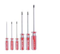 Getdoublerich Triangle Screwdriver Set TA1.8-TA4.2, Chrome Vanadium Steel Repair Tool for Electronics, Electricians and Mechanics (Red)
