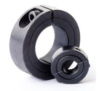 Getdoublerich Two-Piece Split Shaft Collar Clamp 12mm-30mm, Black Steel Double Split for ring with Recessed Screws for Secure for axial Holding on Hard and Flexible Shafts