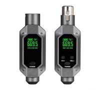 Getdoublerich Wireless Microphone,Wireless Transmitter Receiver Dynamic Wired Microphone Audio Mixer Speaker
