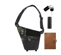 Geteawily Anti Theft Bag - Safety Storage Armpit Bag | Multi-Purpose Nylon Bag Waterproof and Wear-Resistant, Adjustable Strap Bag for Travel Outdoor Wallet Phone Key Anti-Thief