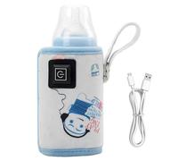 Geteawily Baby Milk Warmer - Insulated Bag Bottle Warmer,Feeding Bottle Warmers Rechargeable, Fast Heating USB Milk Warmer for Breastmilk & Formula