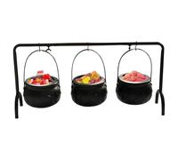 Geteawily Witches Cauldron - Halloween Witch Candy Jars - Holiday Tableware Candy Bucket for Daily Indoor Outdoor Kitchen Living Room Home Lawn Porch Backyard Patio Snacks
