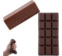 GETFACAI 2 PCS Chocolate Squishy, Office Desk Decor, Tactile Sensory Object for Adults, Chocolate Themed Squishy Set, Ideal for Adding Decorative Touch to Desks