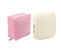 GETFACAI 2 PCS Period Bag, Sanitary Pad Storage Bag for Women, Travel-Friendly Organiser for Daily Essentials, Compact and Discreet Design for Hygiene Products