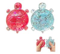 GETFACAI 2 PCS Turtle Squishy, Sugar Squishy, Desk Companion, Portable Design, Two Pack, Pink and Blue Colours