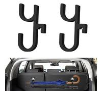 GETFACAI 2PCS Car Umbrella Hook, Car Umbrella Holder Clip Hook, Black Boot Umbrella Hooks, Universal Fit for Most Vehicles, No Drilling, Easy Installation, Space-Saving Design