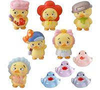 GETFACAI 6 PCS Random Duck Squishy, 2 Big and 4 Little Squishy Duck, Adorable and Diverse, Ideal for Home, Office Desk Decor and Decoration Enthusiasts, Assorted Colors