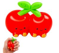 GETFACAI Cherry Squishy, Soft Rebound Fruit Shaped Hand Ornament, Portable Daily Accessory for office use, commuting travel, creative work and practical decor for adult daily scenarios