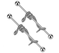 GETFACAI Gothic Earrings, Gothic Earrings for Women, Snakes Piercing Earrings, Splicing Snake Stud Earring, Fashionable and Trendy Gifts for Girls Women Man