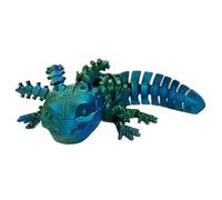 GETFACAI Green Axolotl Toy, 15cm Mini Axolotl Toys for Stress Relief, 3D Printed Fidget Toy for Halloween, Birthday and Christmas Decorative Collectibles, 3D Printed Animals for Kids and Adults Gifts