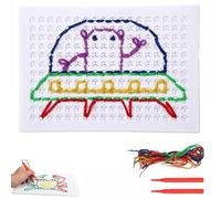 GETFACAI Threading Toys, Thread Board, Thread Board Kids, Calm Down Threading Boards, Diy Magic Threading Board For Kids, Interactive Threading Board Puzzle Games For Kids