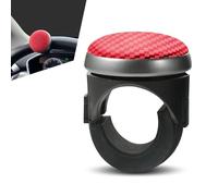 getfay 1 PC Car Steering Wheel Booster, 2.44" x 1.96" x 1.49" One-handed Driving Silicone Anti-slip Assist Ball, 360 Degree Rotating Steering Wheel Steering Control Knob, Universal for Cars (Red)