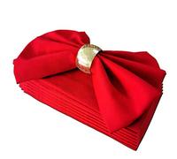 Getfitsoo Cloth Napkins Set of 6, 100% Cotton, Perfect for Everyday Use and Special Occasions (Red)