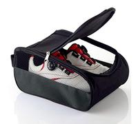 Getfitsoo Golf Shoe Bag, Gray Golf Shoes Bags Men/Women Outdoor Zippered Carrier Bags with Ventilation Sport Shoes Bag Travel Shoe Bags （Grey）