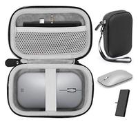 getgear Accessories case for Microsoft Surface-Mouse, Arc Mouse, Surface-Dock Station, Surface-Go USB C hub, USB C, Type C Hub Adapter, GIQ Docking Station, Multiport Adapter (Black)
