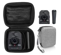 GETGEAR Case for Zoom Q2n-4K Handy Video Recorder and Zoom MA-2 Tripod, organizer for Q2n-4k/H2n recorder, tripod, cord, flash memory card and SSD, also fit for mini Trail Game Camera (Tweed)