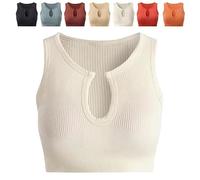 Getheyshape Shape Me up Crop Top, Women's High-Strength Shockproof Bra, Anti-Sagging Gathered Beautiful Back(White,L)