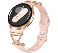 Getino Compatible with Samsung Watch 7 Bands/Galaxy Watch 6 5 4 FE Active Band 40mm 44mm, 20mm Watch Band Charms X-Shaped Soft Silicone Sport Slim Strap Compatible with Samsung Watch Bands for Women