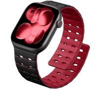 Getino Magnetic Breathable Silicone Band Compatible with Apple Watch - 27 N54 Strong Magnet Sport Strap for iWatch Series 11/10/9-1/Ultra 3/2/1/SE (49/46/45/44/42mm) - Sweatproof Comfort for Men Women