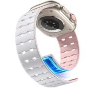 Getino Magnetic Breathable Silicone Band Compatible with Apple Watch - 27 N54 Strong Magnet Sport Strap for iWatch Series 11-1/Ultra 3/2/1/SE (49/46/45/44/42mm) - Sweatproof 24H Comfort for Men Women