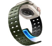 Getino Magnetic Breathable Silicone Band Compatible with Apple Watch - 27 N54 Strong Magnet Sport Strap for iWatch Series 11-1/Ultra 3/2/1/SE (49/46/45/44/42mm) - Sweatproof 24H Comfort for Men Women