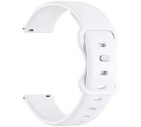 Getino Silicone Bands Compatible with Samsung Galaxy Watch 7 Band 6 5 4 Active 2, 20mm Watch Strap Soft Sport Loop for Garmin Vivoactive 5 Watch Band Vivoactive 6 3 Venu Sq Bands for Women Men, White