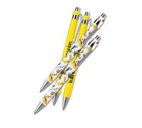 GETINSTYLE SHOP 2x Submarine Design Pen Twin Set - Yellow & White, Non Smudge Black Ink - Bundled