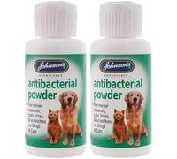 GETINSTYLE SHOP Bundle - 2x 20g Johnsons Antibacterial Powder for Cats & Dogs Antiseptic Skin soothing