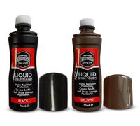 GETINSTYLE SHOP Bundle 2x75ml Shoe Treats Liquid Shoe Polish, Black and Brown